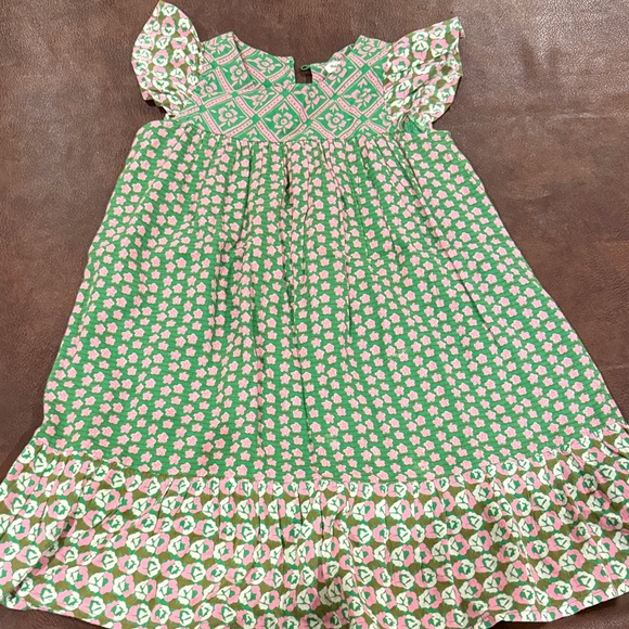 Roller Rabbit Other - Roller Rabbit Green and Pink Patterned Dress. Size 4